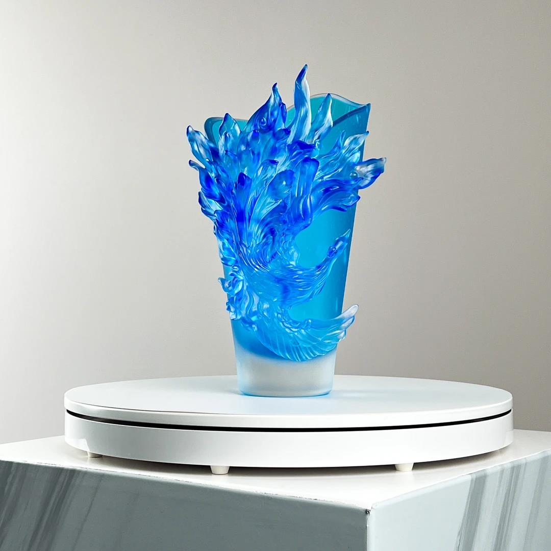 Murrana | Flame Phoenix — Sculptural Glass Vase
