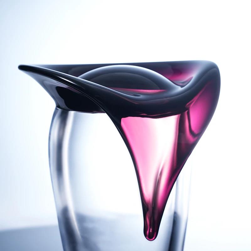 Murrana【Molten Stillness】Modern Decor – Luxe Minimalist Crystal & Coloured Glaze Sculpture in Maillard Tones for Living Room Coffee Table