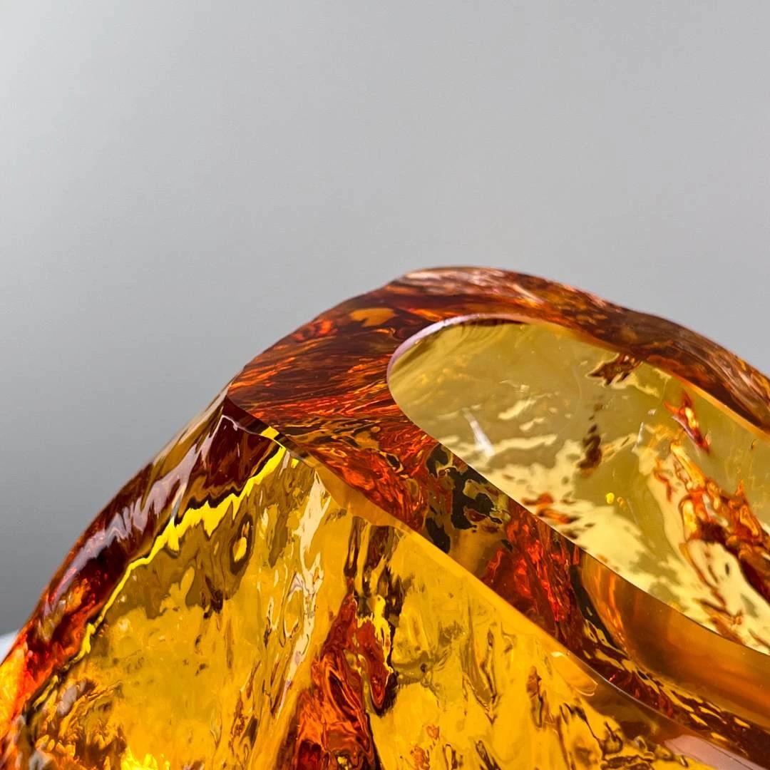 Murrana【Stone of Light】Italian Light Luxury Art Handmade Crystal Glass Ornaments
