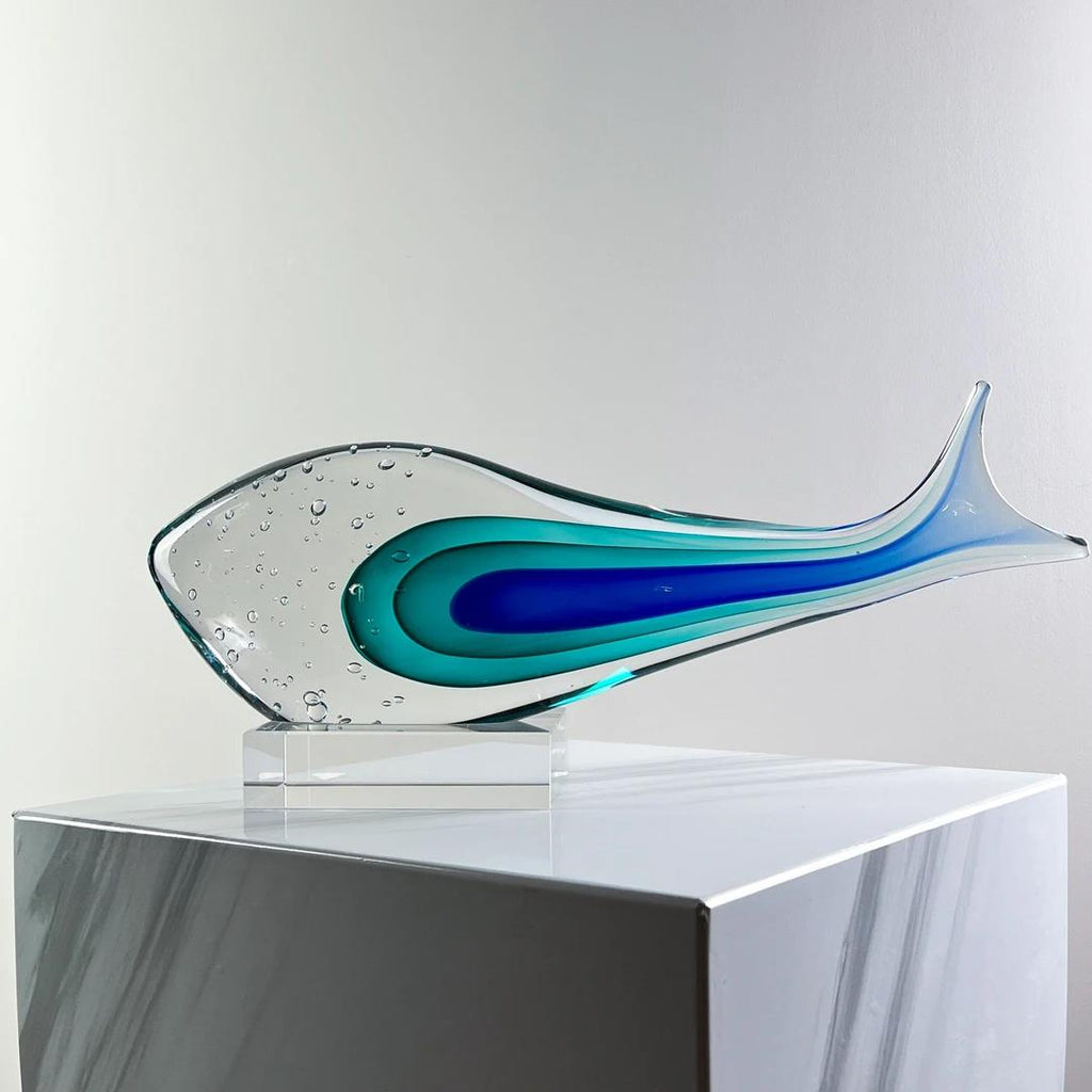 Murrana【Flowing Wings】 Italian minimalist luxury high-end pure handmade glass new Chinese style art ornaments