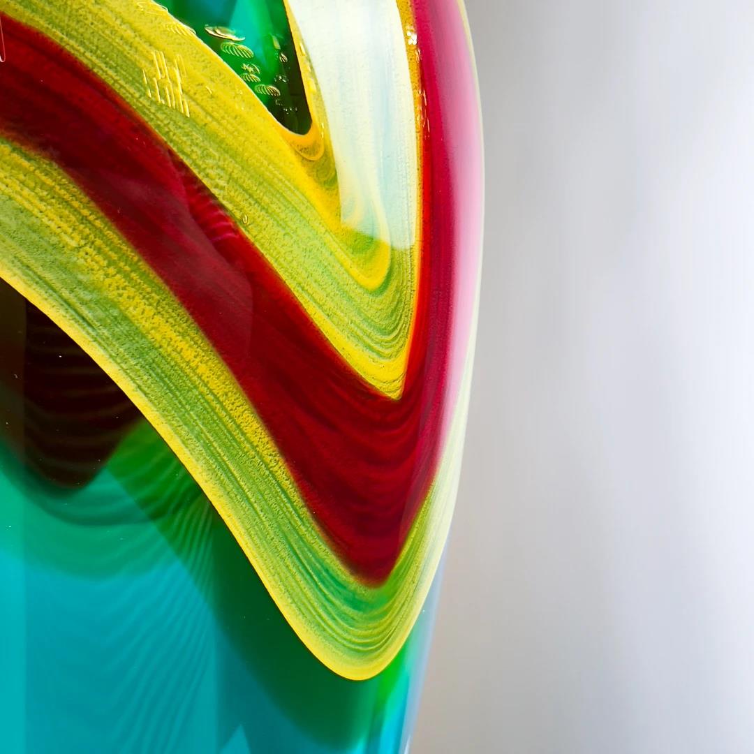 Murrana【Flow of Light】 Italian Modern Simple Light Luxury Crystal Glass Art Vase