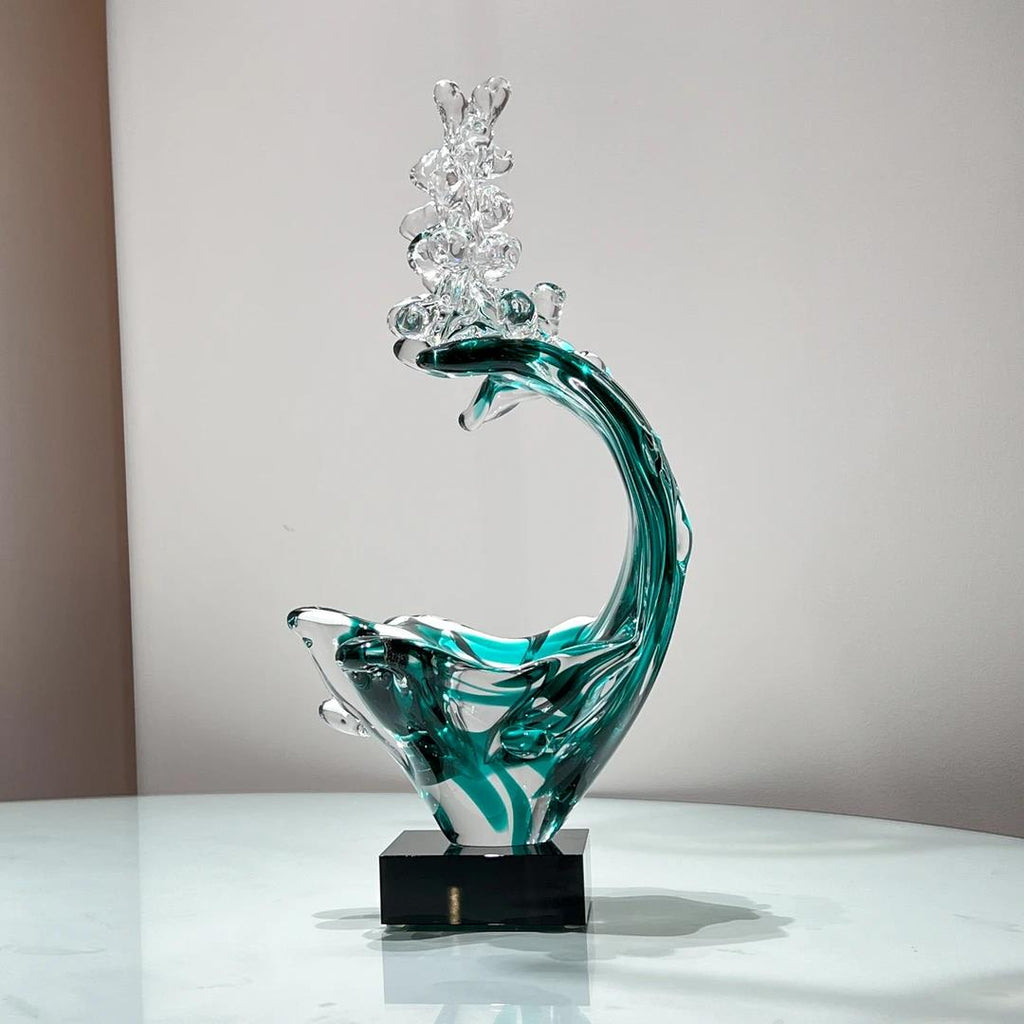 Murrana【Surge of Life】New Chinese modernist light luxury pure handmade crystal glass art ornaments
