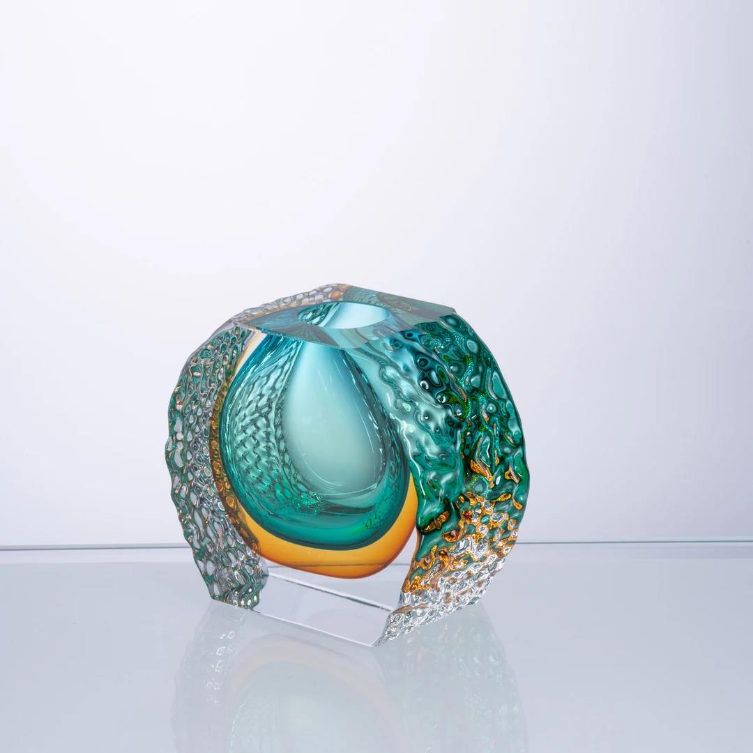 Murrana【Tidal Flow】 Italian minimalist new Chinese light luxury home art glass vase