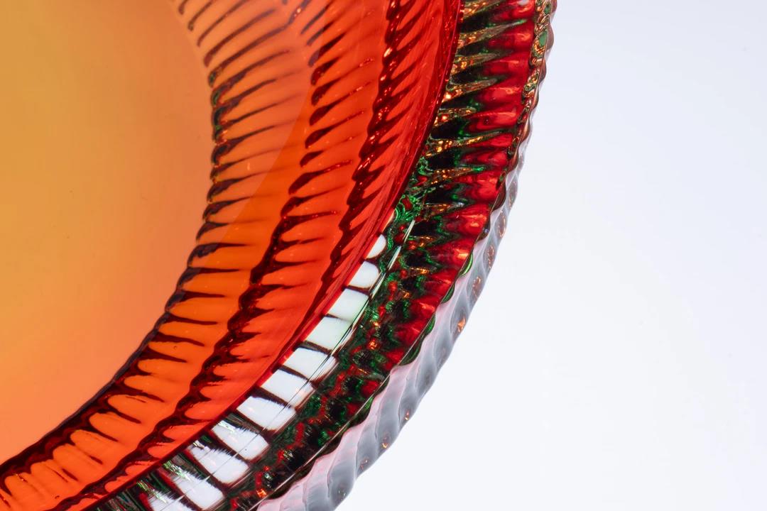 Murrana【Flowing Light】 Italian minimalist new Chinese light luxury home art glass fruit bowl