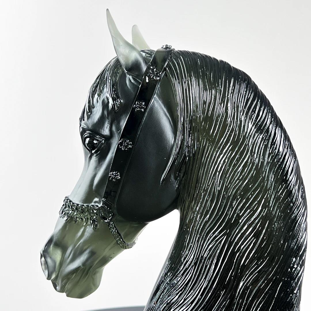 Murrana【Spirit of the Black Horse】 Italian minimalist modern light luxury simple handmade crystal glass art ornaments