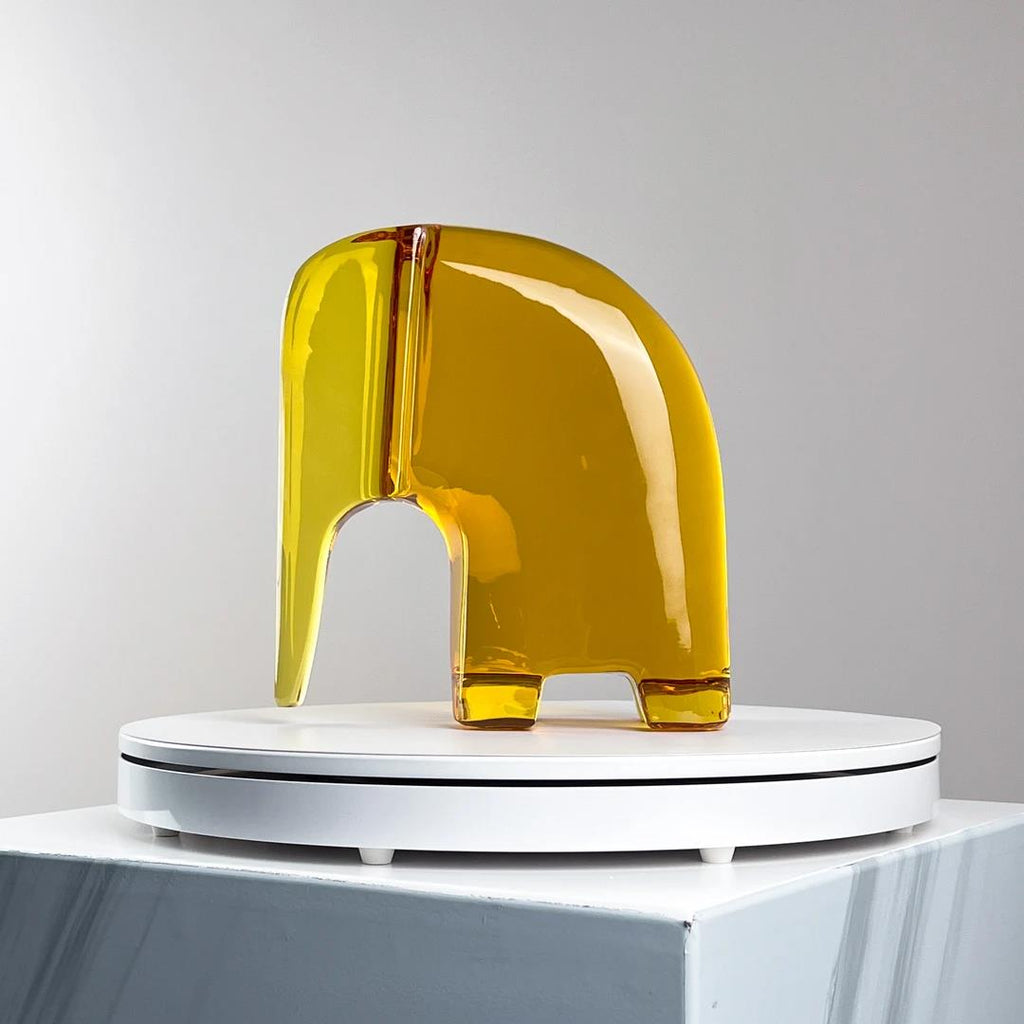 Murrana【Still Elephant】 Italian minimalist modern luxury pure handmade crystal glass art ornaments