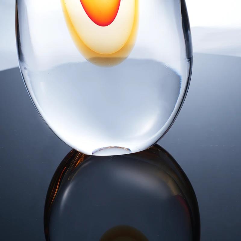 Murrana【Warm Flow】Luxe Glass & coloured glaze Flower Vase – French Vintage-Style Hydroponic Floral Decor for Living Room
