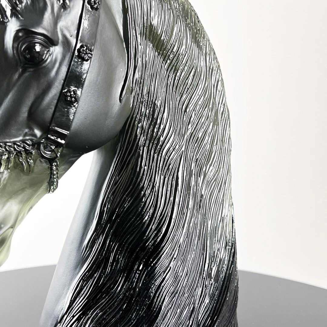 Murrana【Spirit of the Black Horse】 Italian minimalist modern light luxury simple handmade crystal glass art ornaments