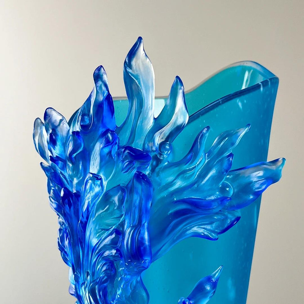 Murrana | Flame Phoenix — Sculptural Glass Vase