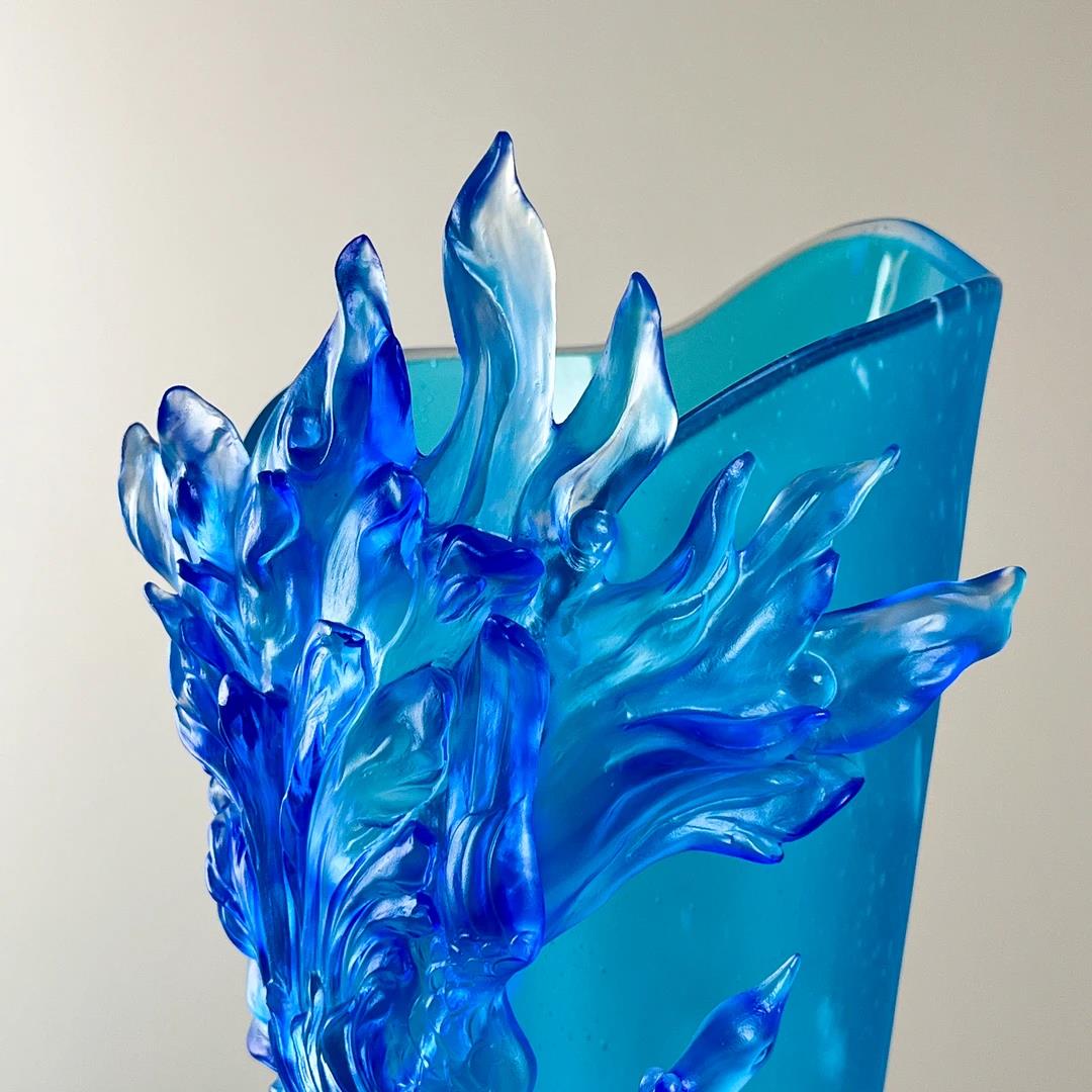 Murrana | Flame Phoenix — Sculptural Glass Vase