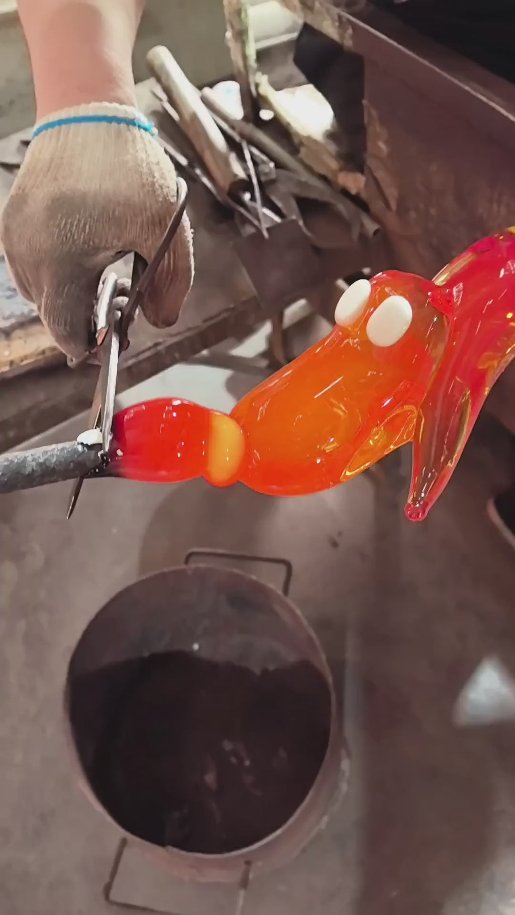 Murrana 【Playful Pup】 New Chinese traditional aesthetics light luxury high-end handmade glass art animal ornaments