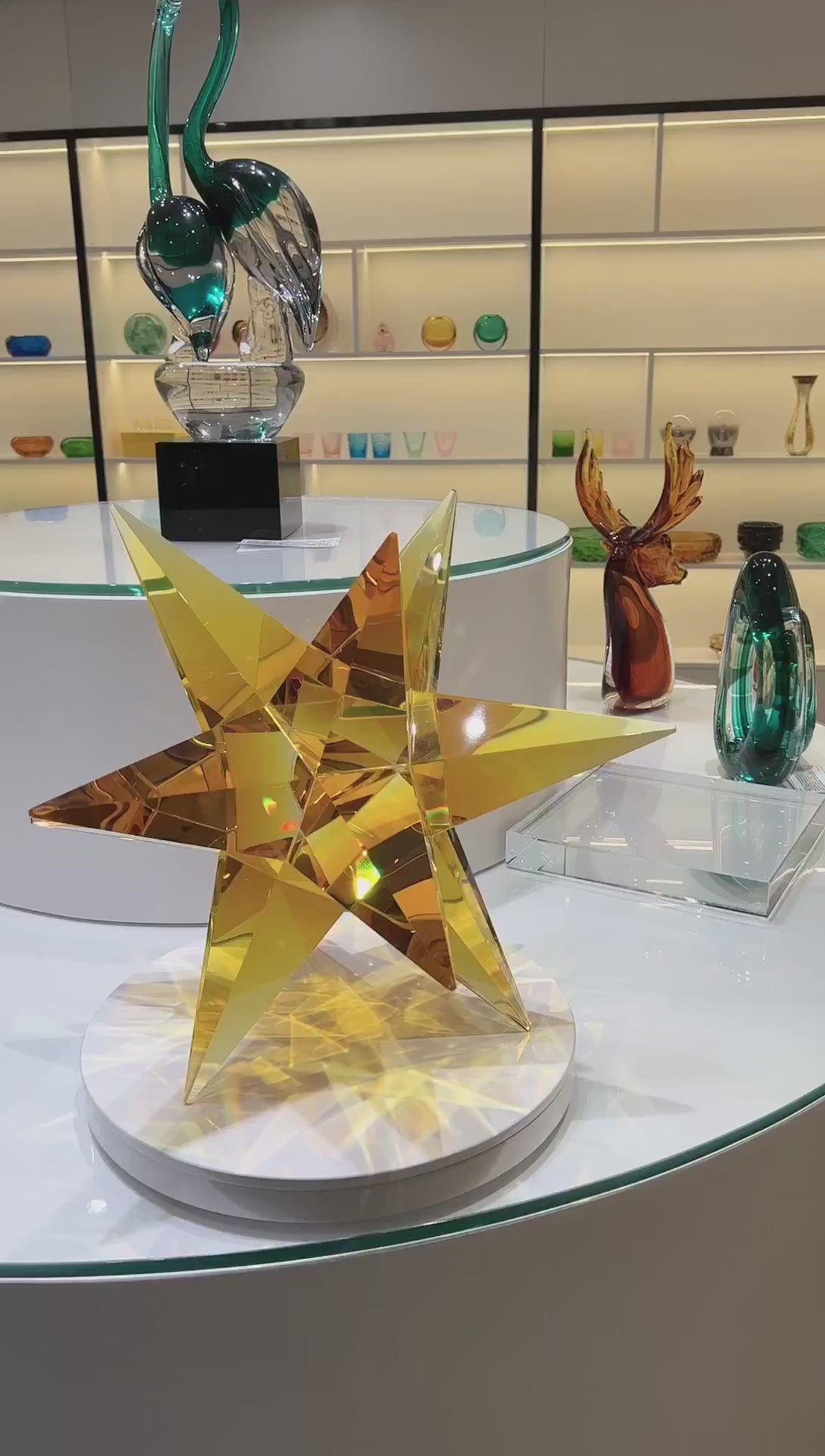 Murrana【Radiant Star】 Italian modern simple high-end handmade crystal glass large art ornaments